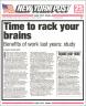 Time to Rack Your Brains: Benefits of Work Last Years: Study by Rebecca Ascher-Walsh, New York Post, December 26, 2006