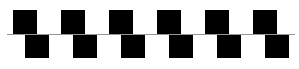 visual illusion of paralel lines