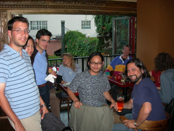 Alex and his wife, Alvaro Fernandez, Bosco Ho, Bora and Chris Patil