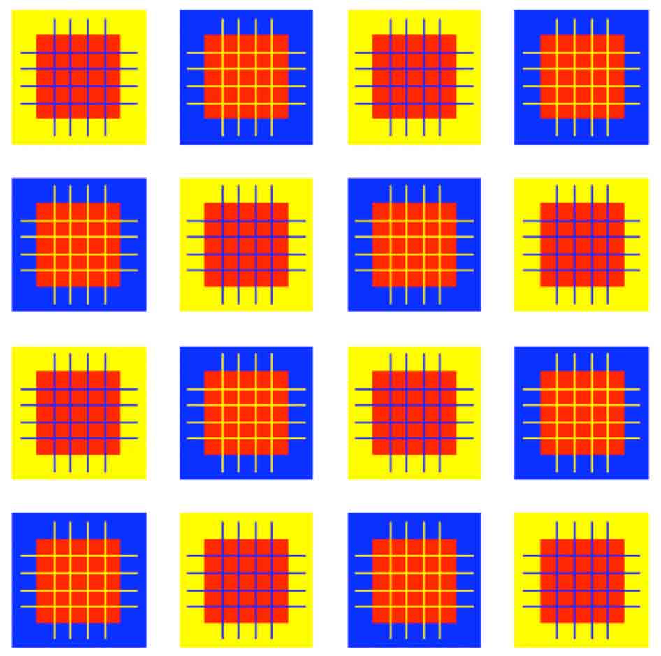 ColorIllusion square color illusion test